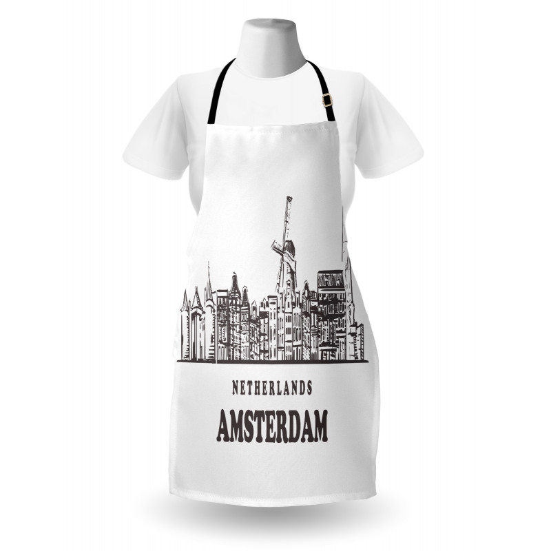 Netherlands City Skyline Apron