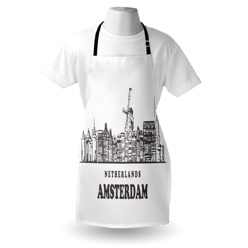 Netherlands City Skyline Apron