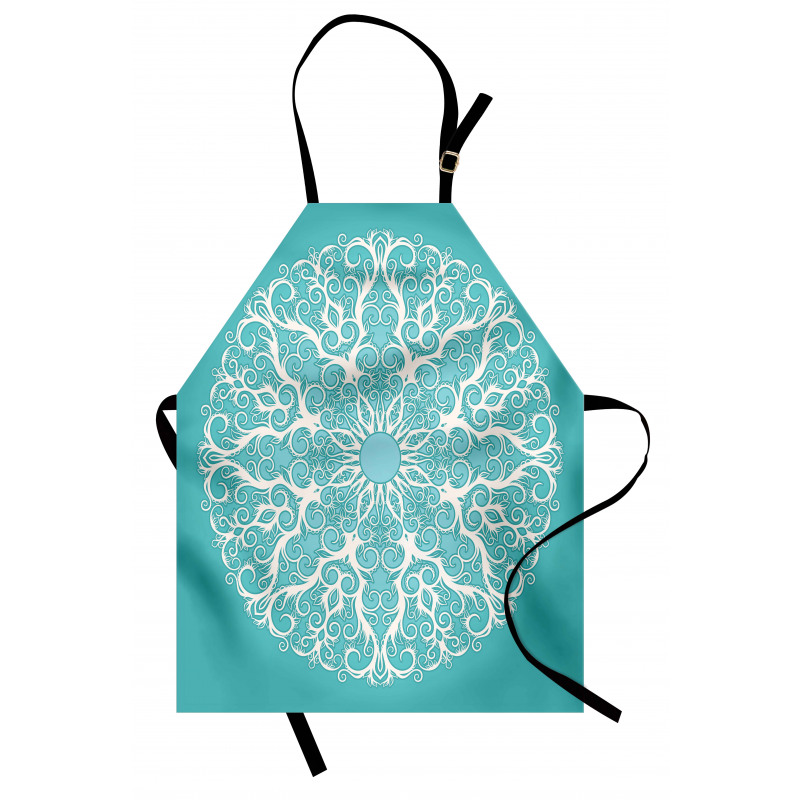 Symmetrical Floral Curves Apron