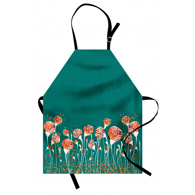 Modern Spring Flowers Apron