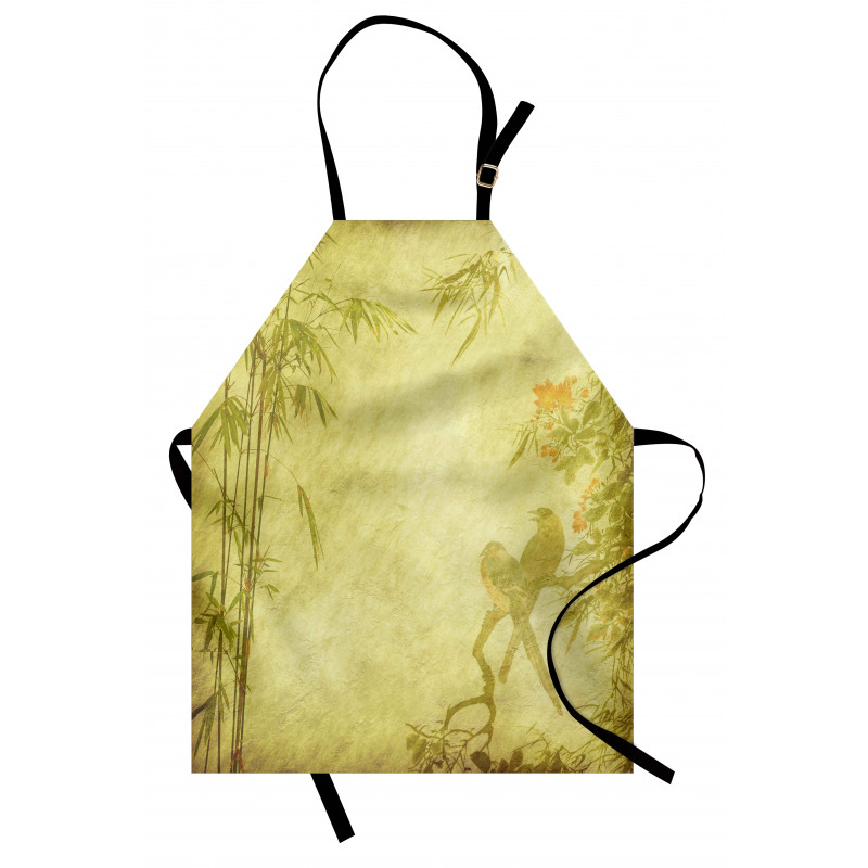 Branch and Bamboo Stems Apron