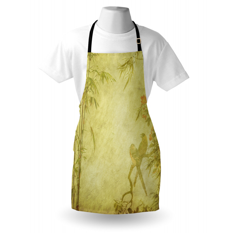 Branch and Bamboo Stems Apron