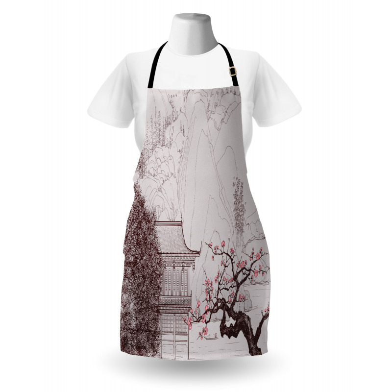 Sakura Trees and Mountain Apron