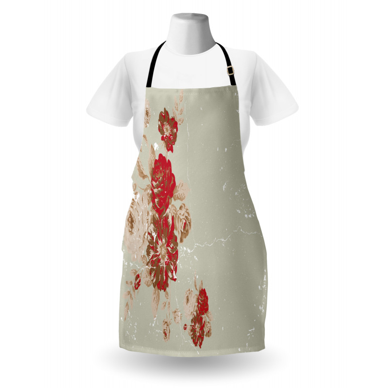 Rose Antique Flowers Apron