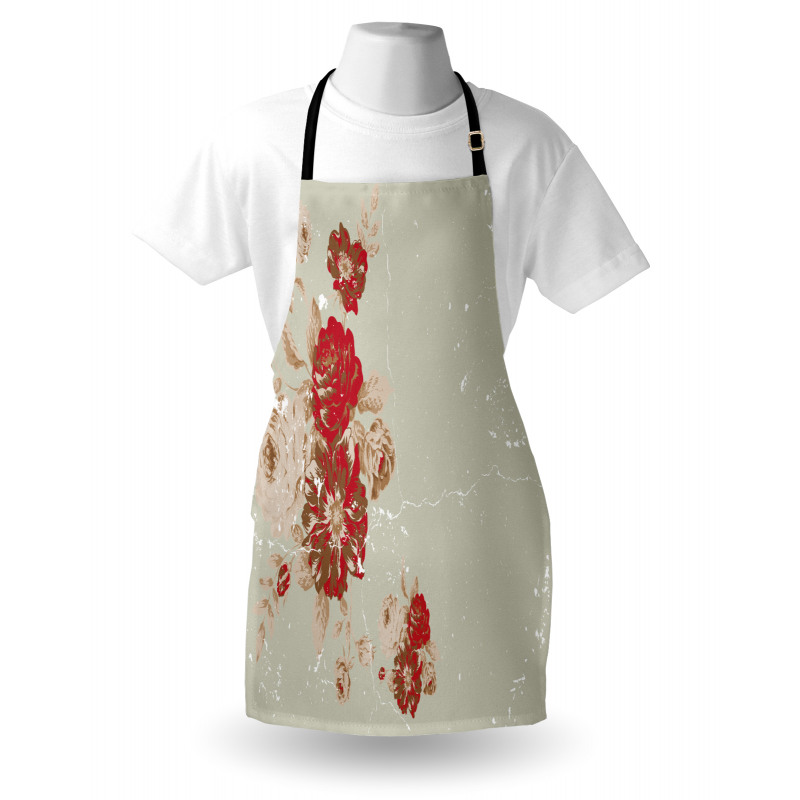 Rose Antique Flowers Apron