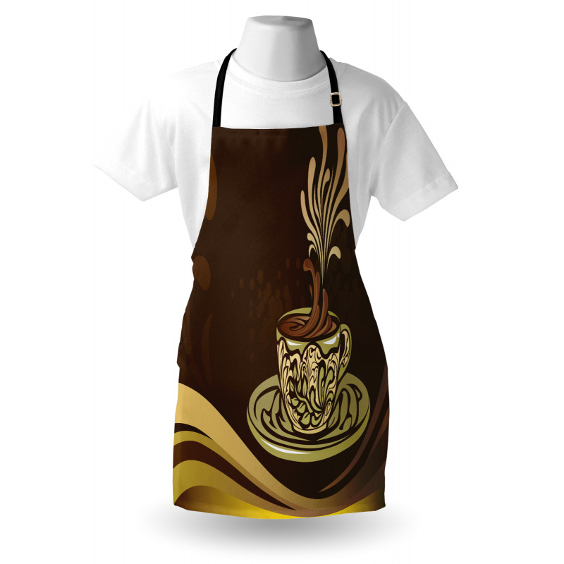 Ornamental Coffee Mug Design Apron