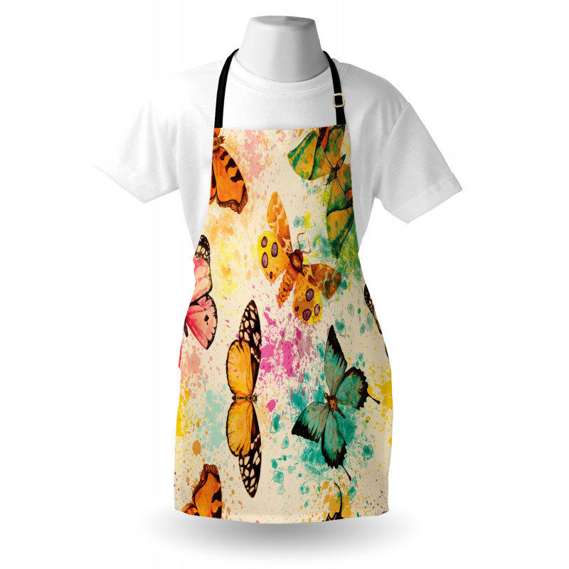 Murky Grungy Butterfly Apron