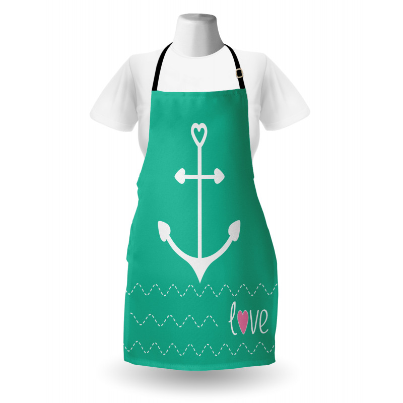 Denizci Mutfak Önlüğü Aşk Temalı
