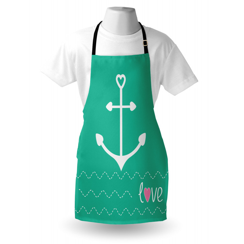 Denizci Mutfak Önlüğü Aşk Temalı