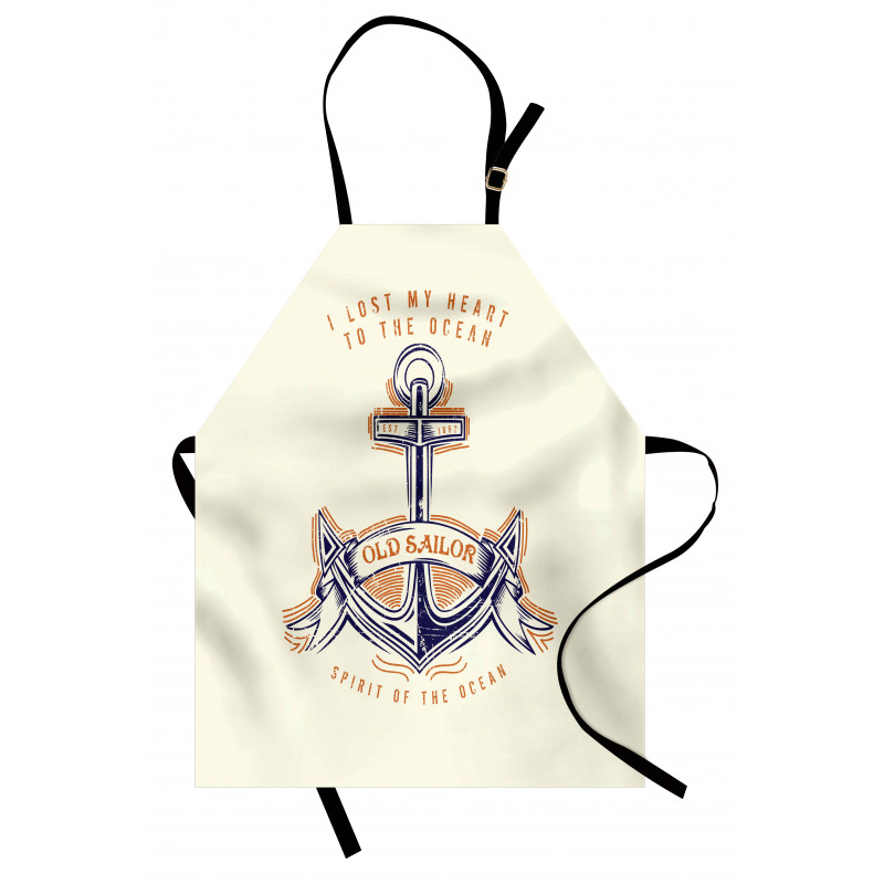 Vintage Style Anchor Sign Apron