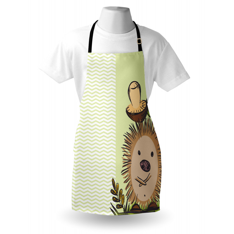 Hedgehog Chevron Apron