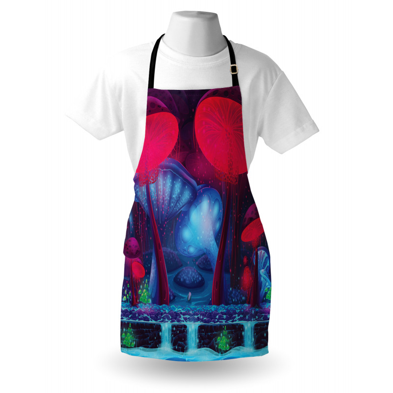 Mushrooms Vibrant Colors Apron