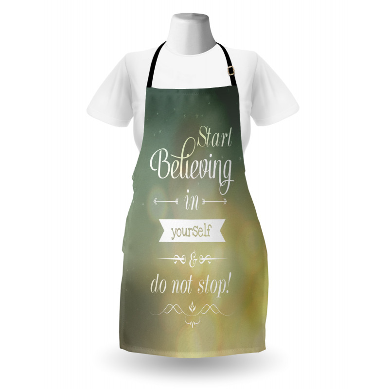 Yellow Letters Apron