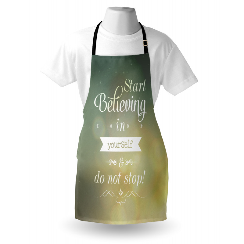 Yellow Letters Apron