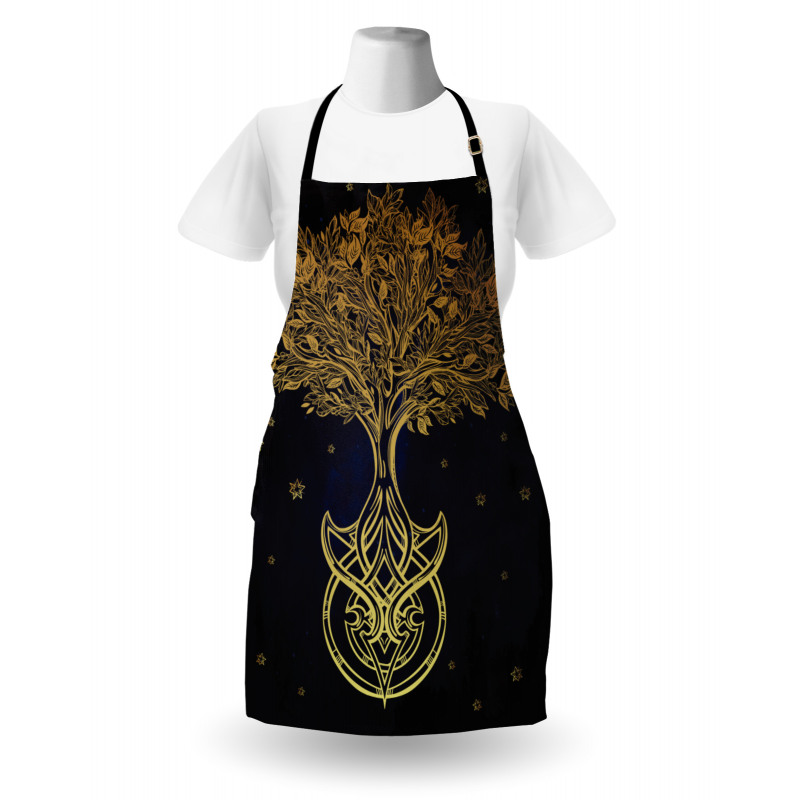 Night Stars Abstract Apron