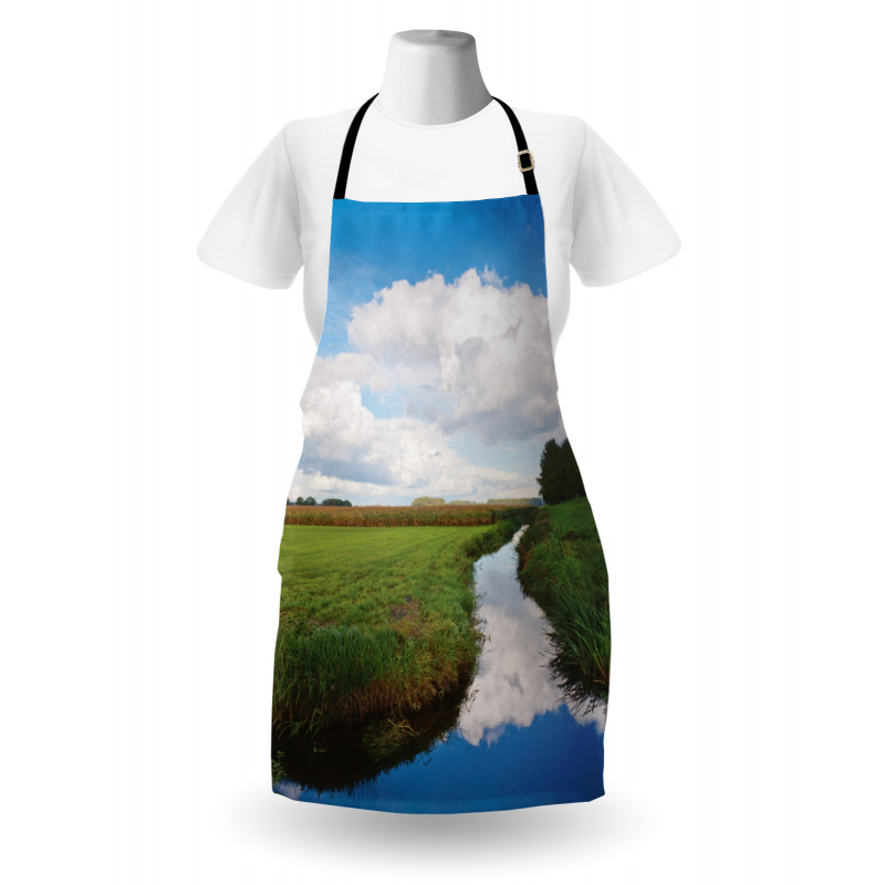 Calm River Meadow Trees Apron