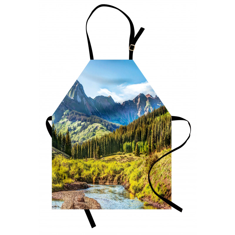 Mountain Forest River Apron