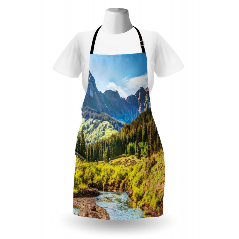Mountain Forest River Apron