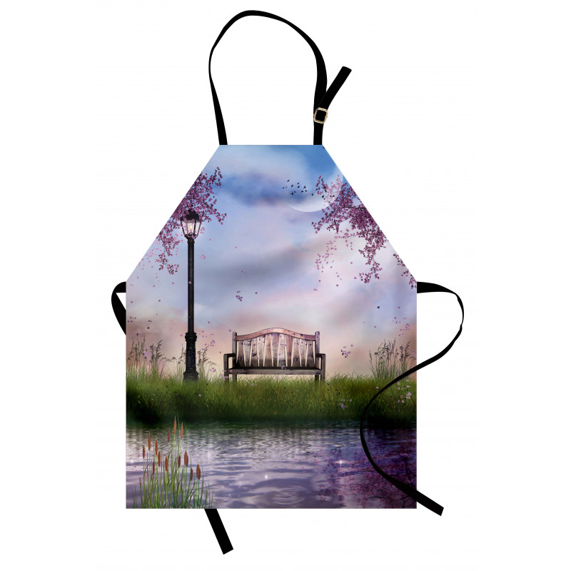 Bench Flowing River Moon Apron