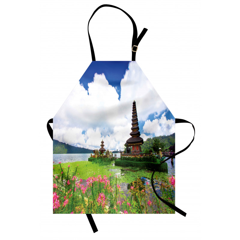 Bali Tropic Flowers Sea Apron