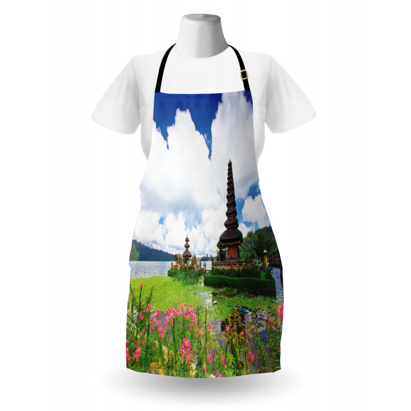 Bali Tropic Flowers Sea Apron