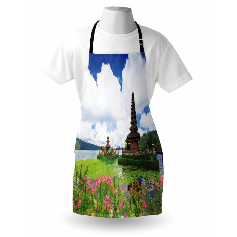 Bali Tropic Flowers Sea Apron