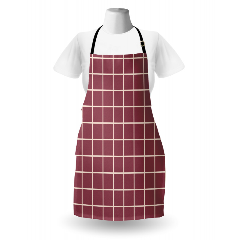 Simplistic Mesh Graphic Art Apron