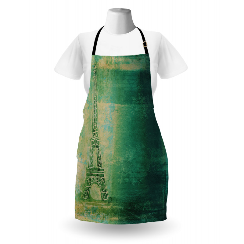 Colorful Ombre Sketch Apron