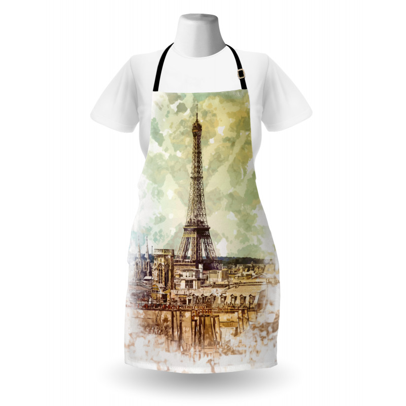 Eiffel Tower Skyline Apron