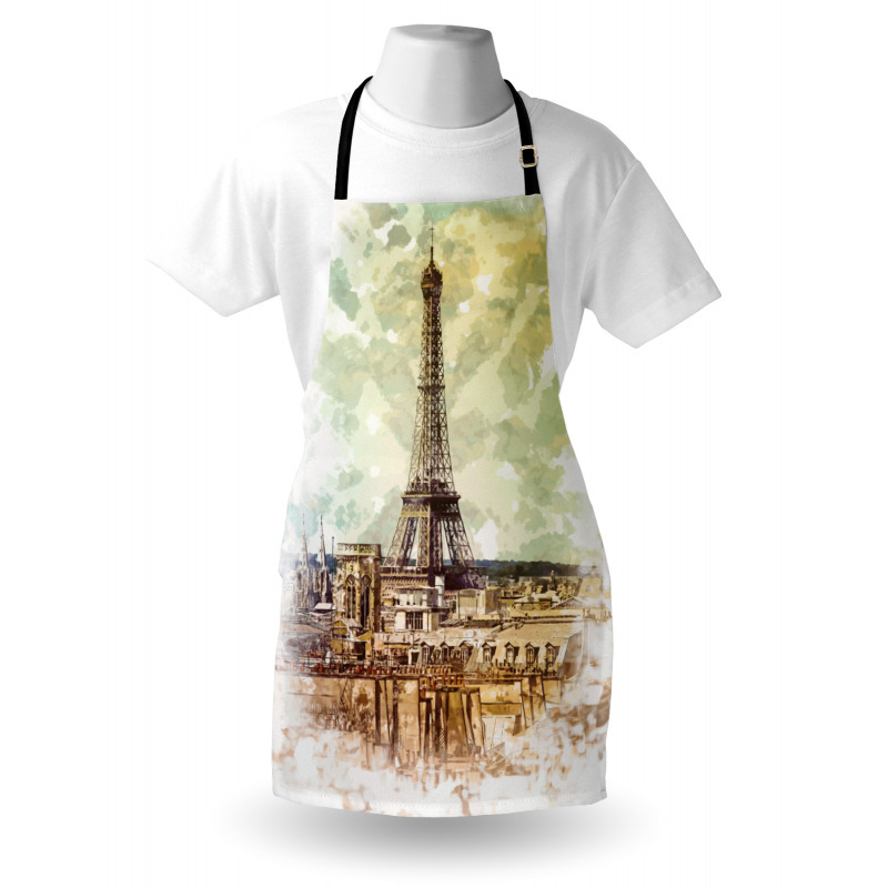 Eiffel Tower Skyline Apron