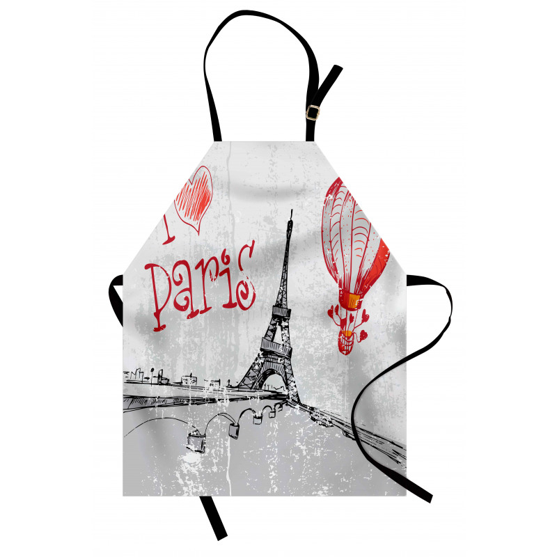 Paris Hot Air Balloon Apron