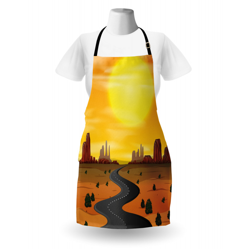 Wild West Scene Butta Apron