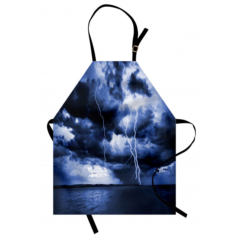 Rain Clouds Storm Rays Apron