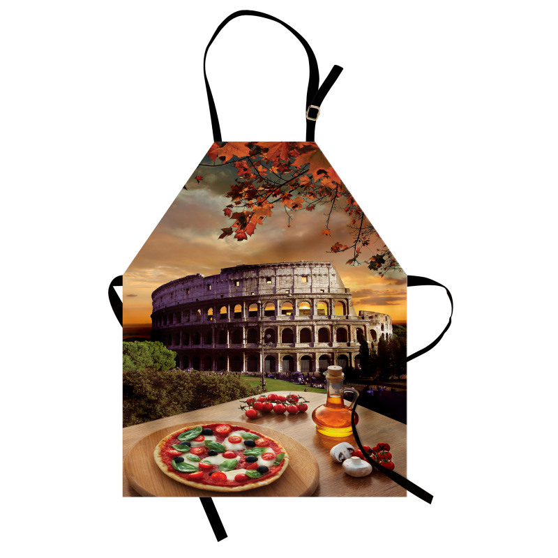 Colosseum Italy Pizza Autumn Apron