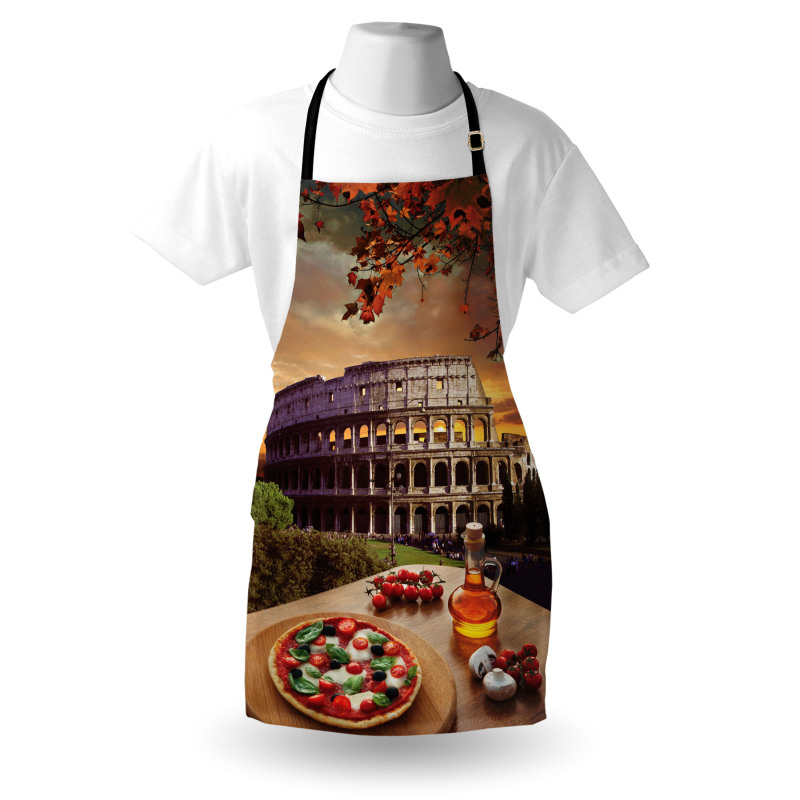 Colosseum Italy Pizza Autumn Apron