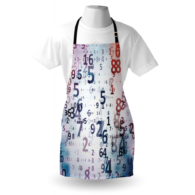 Digital Code Numbers Apron