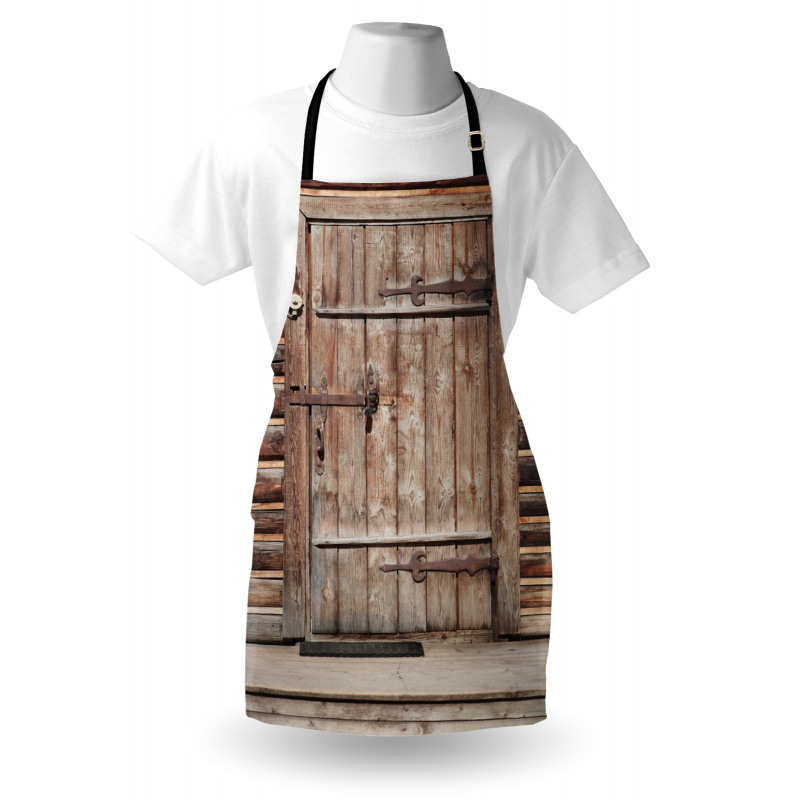 Timber Door Log House Apron