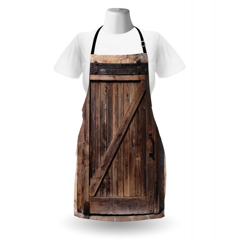 Aged Door Vintage Rural Apron