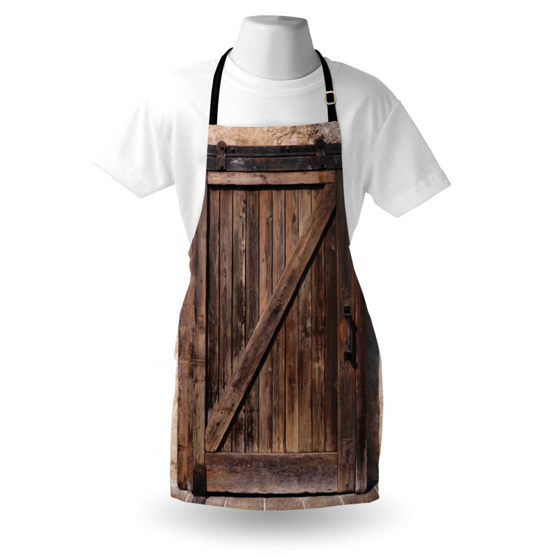 Aged Door Vintage Rural Apron