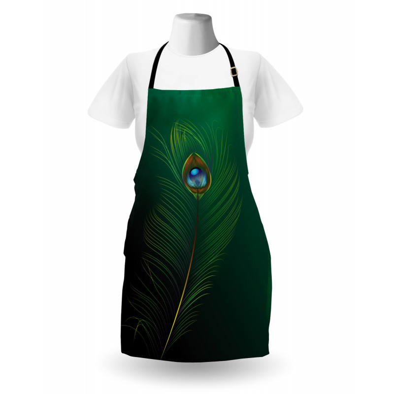 Peacock Bird Plumes Apron