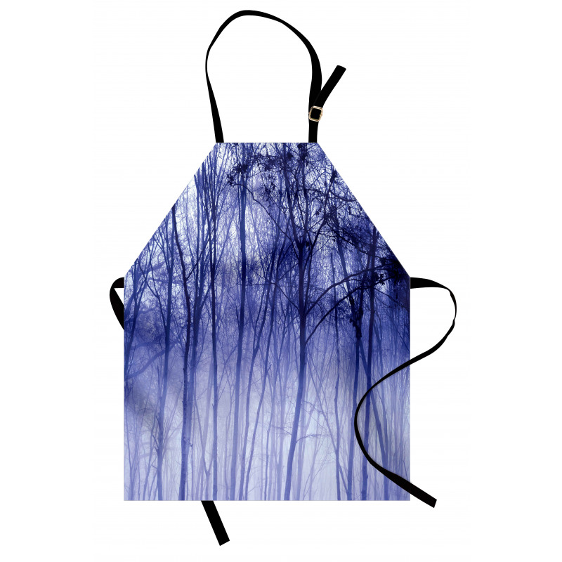 Winter Woodland Foggy Apron