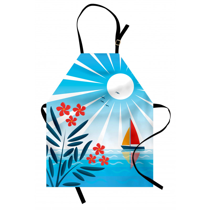 Oleanders and Sailboat Apron