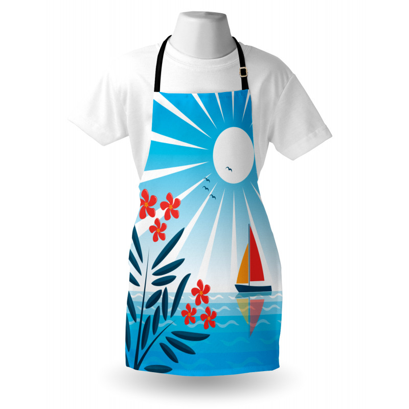 Oleanders and Sailboat Apron