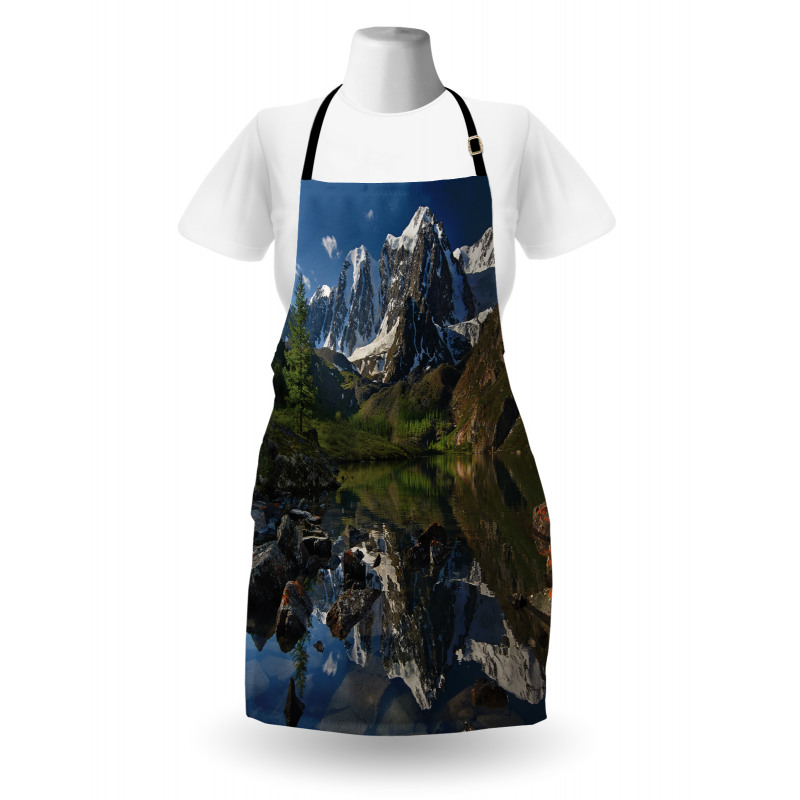 Pastoral Snowy Alps Apron