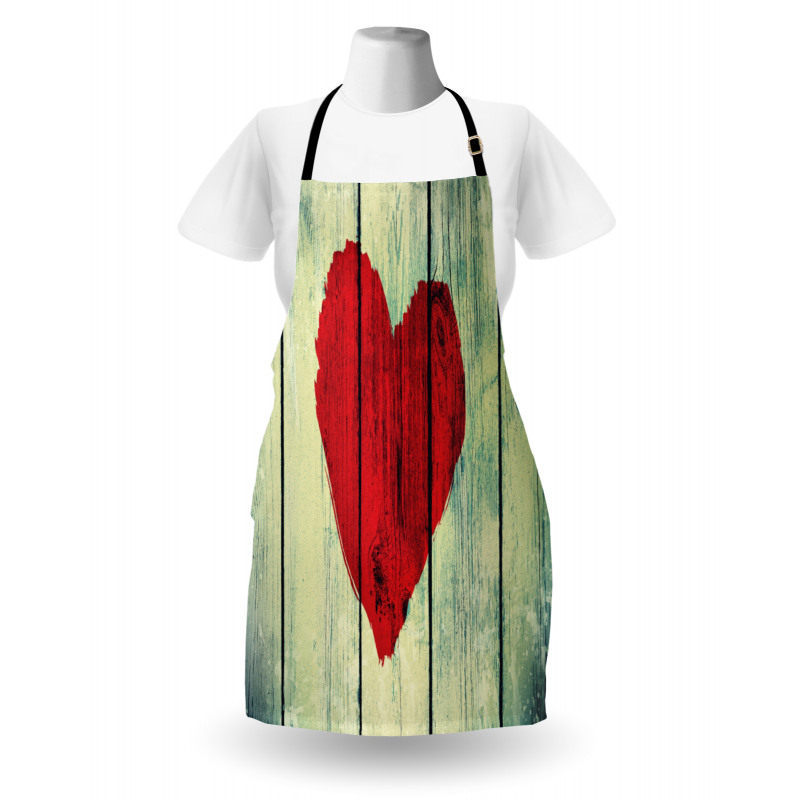 Heart Wooden Wall Apron