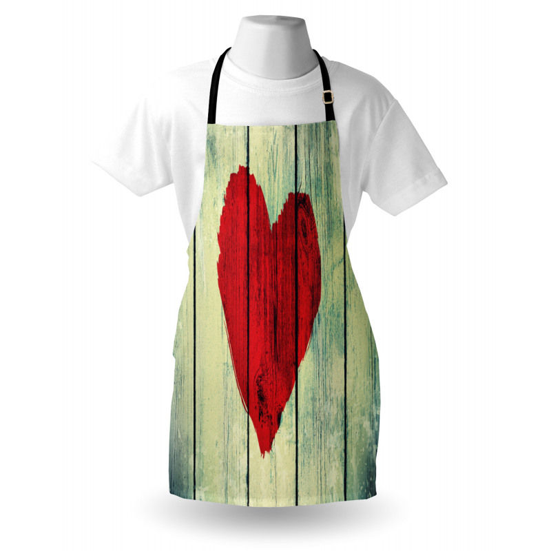 Heart Wooden Wall Apron