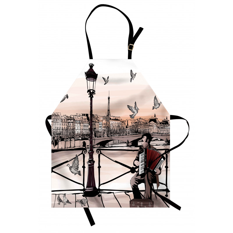 Music Accordionist Paris Apron