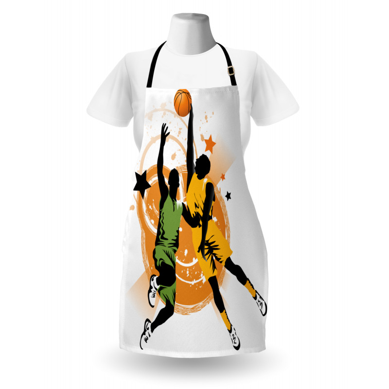 Basketball Players Art Apron