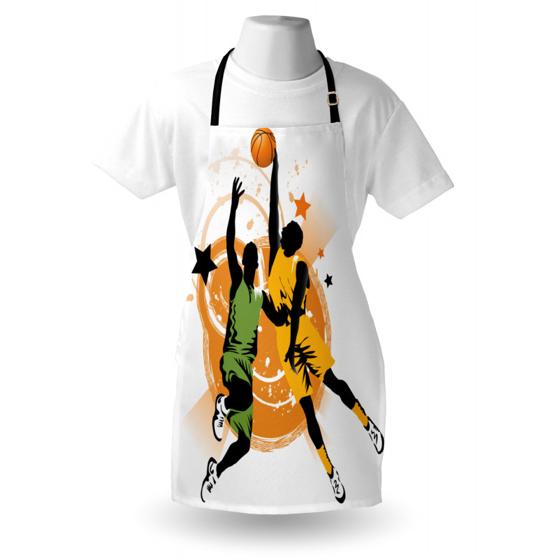 Basketball Players Art Apron