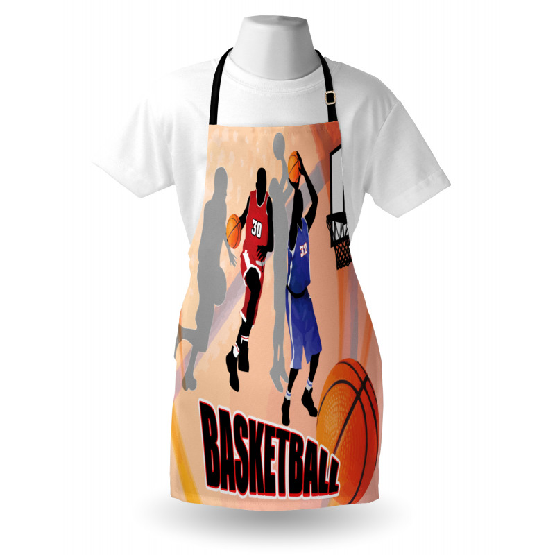 Vintage Basketball Art Apron